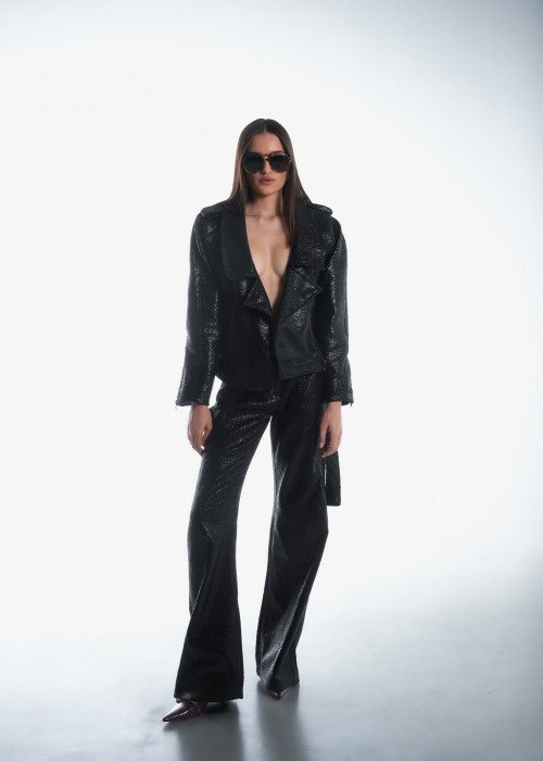 Iraida Lacey Vegan Leather Pants 